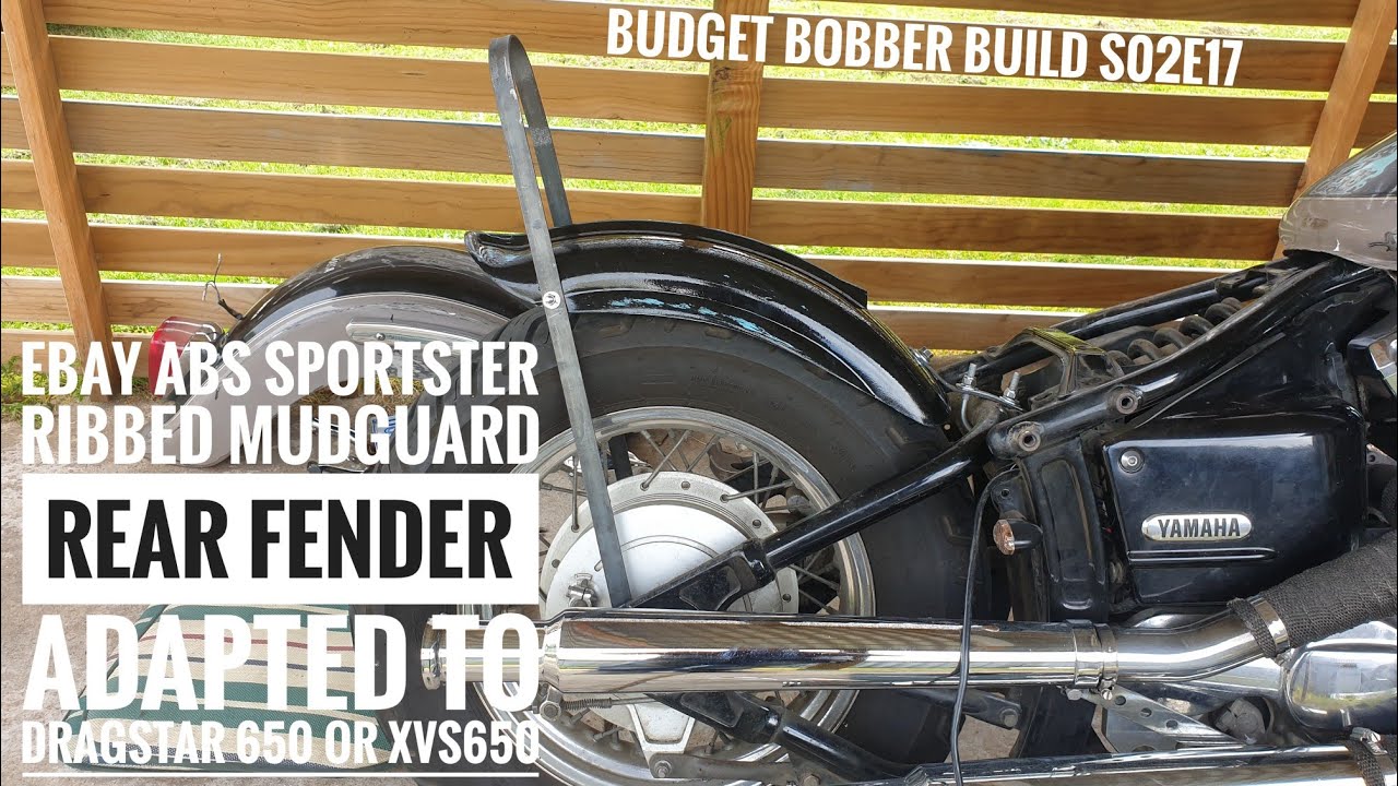 BBBs02e17 | eBay Ребристый брызговик или заднее крыло ABS Sportster с патиной для Dragstar 650 ил...