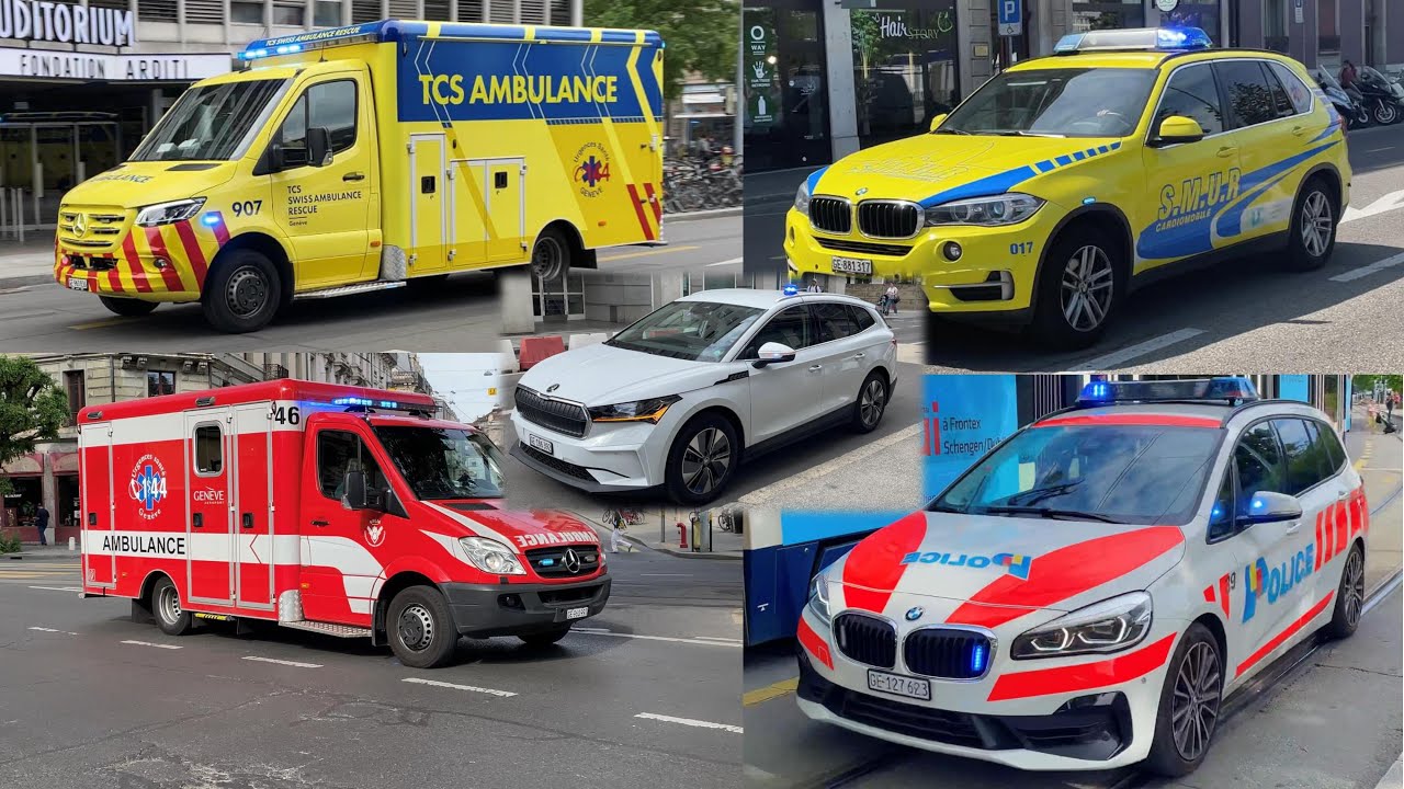 [COMPILATION] Emergency services responding in Geneva