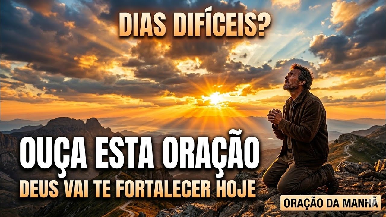 ORAÇÃO DA MANHÃ PARA DIAS DIFÍCEIS | ENTREGUE SEU DIA NAS MÃOS DE DEUS