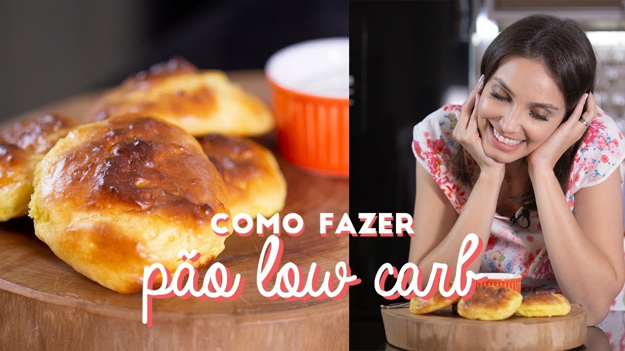 PÃO LOWCARB com 3 INGREDIENTES