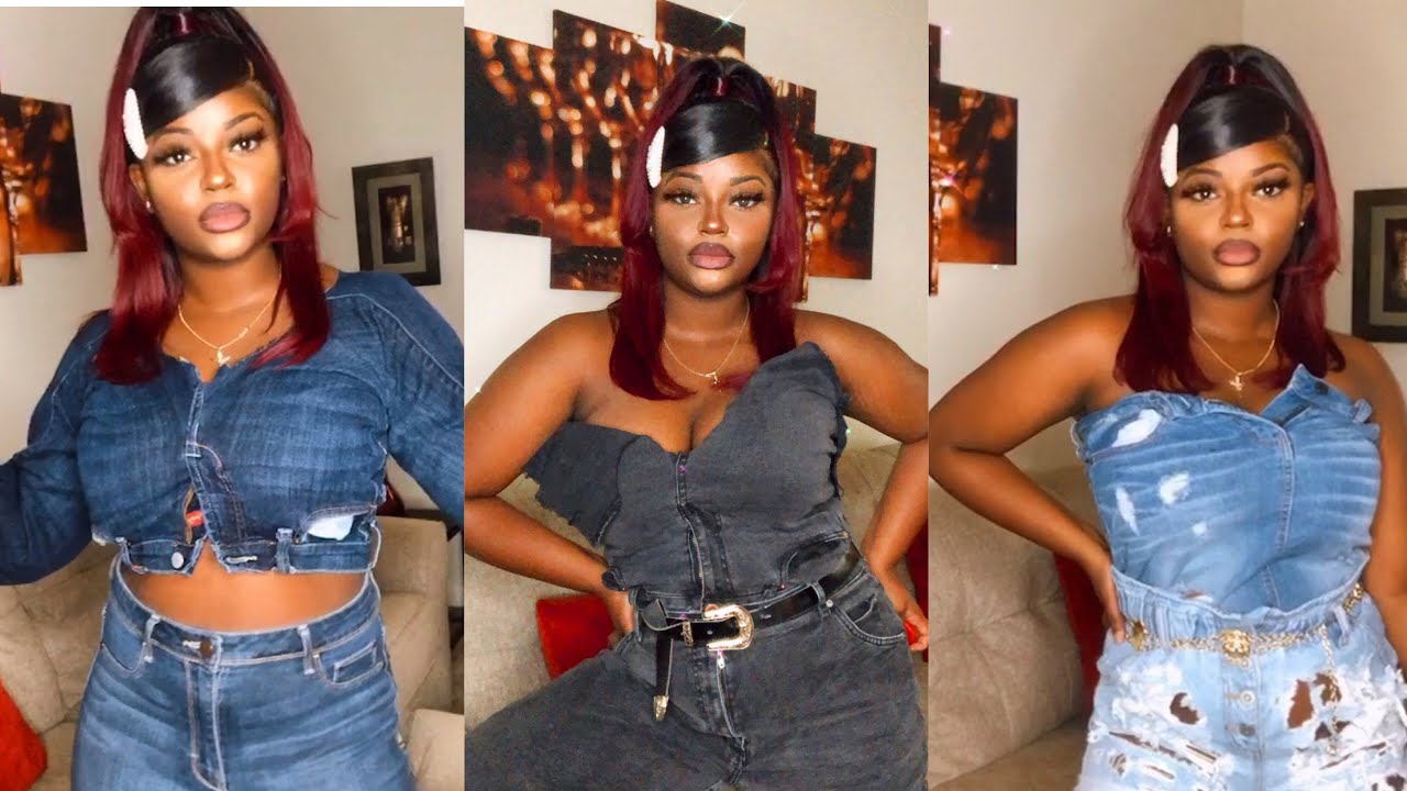 Turning Jeans into Tops | NO SEW
