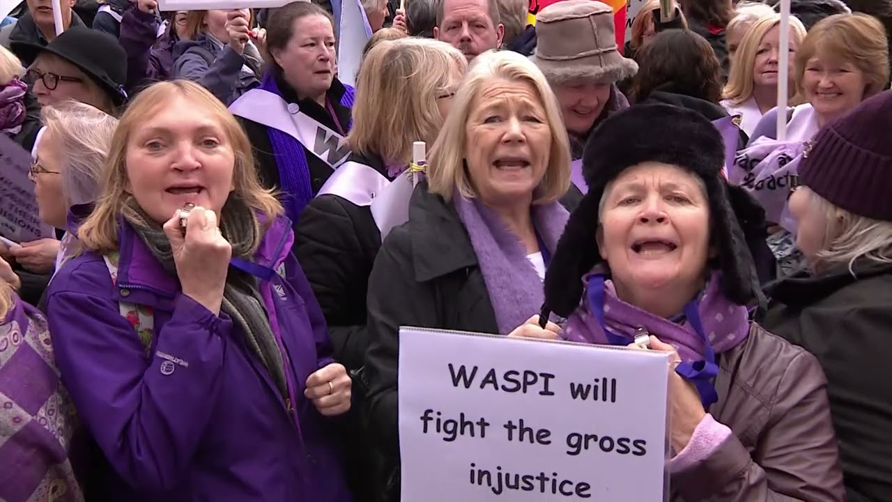 ITV news featuring the WASPI issue 14th November 2025