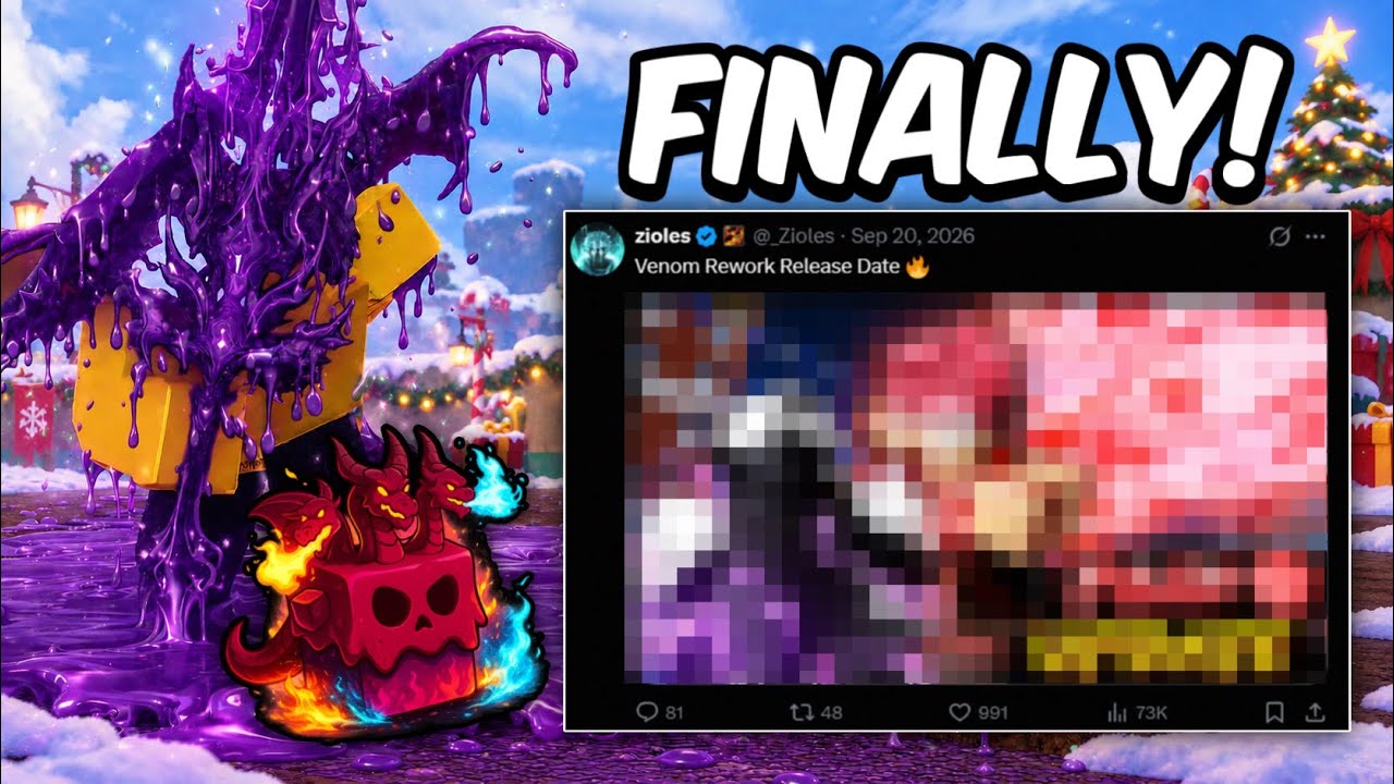 New Venom Rework FINALLY! Release Date + LEAKS in Blox Fruits Update 31