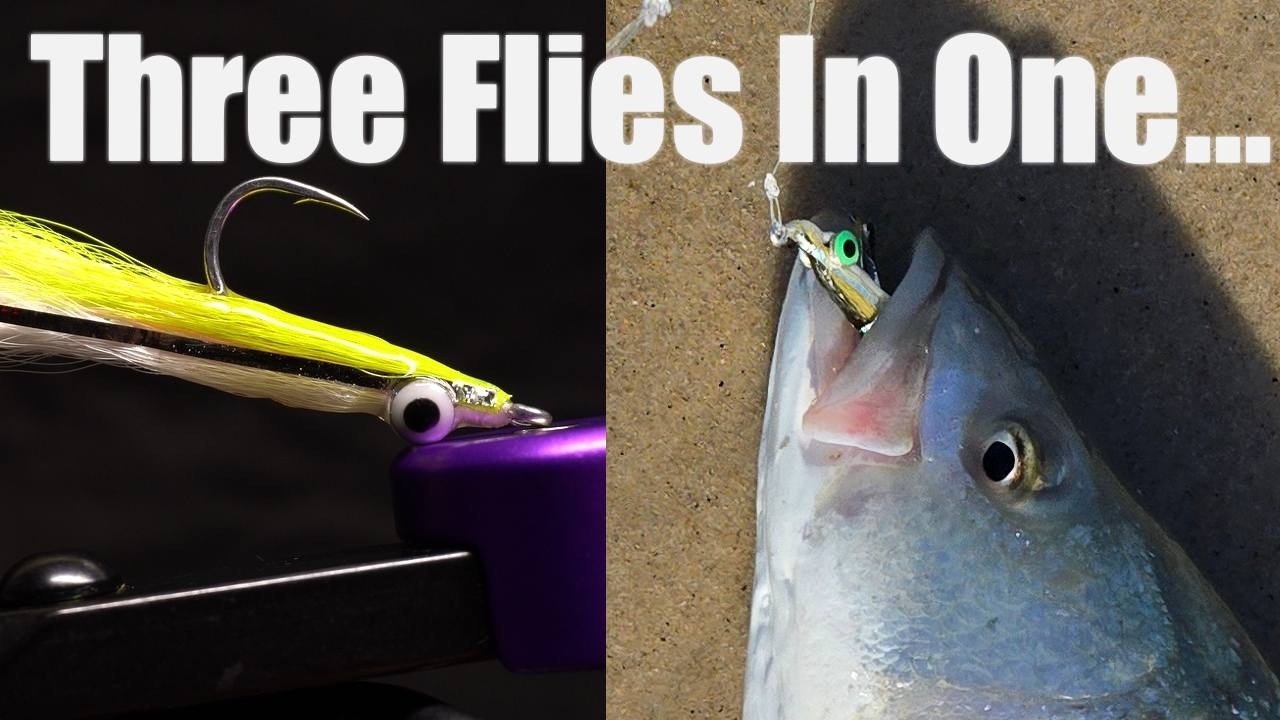 Tying The Surf Half N Half - A Fly Designed For Easy Surf Fly Fishing For Striped Bass And More.