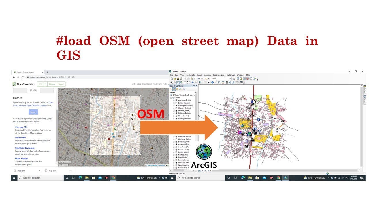 ArcGIS | open street map tutorial