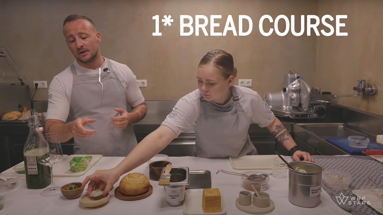 AMAZING BREAD COURSE preparation at 1 Michelin star restaurant Basiliek Harderwijk
