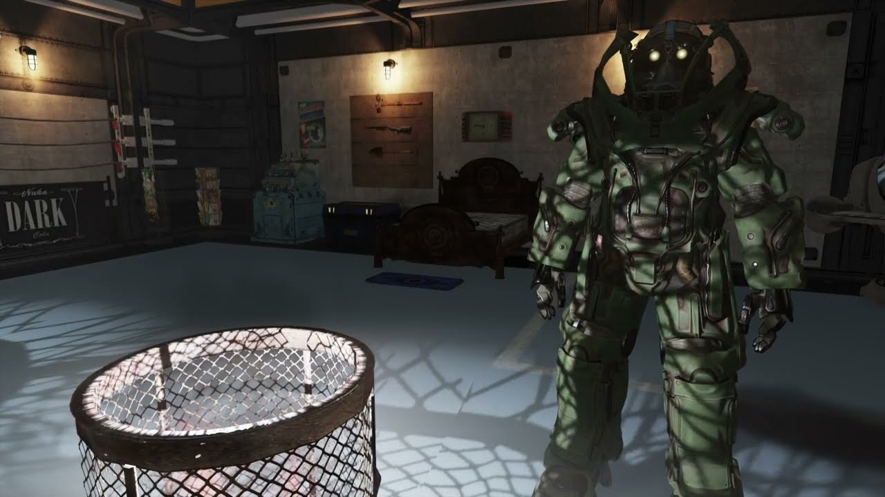 Fallout 76 Bunker Base and H.A.R.E Power Armour Skin