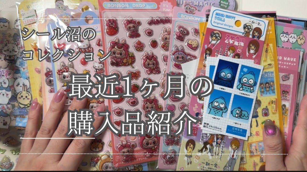 【大量】ここ一ヶ月の購入品紹介！ シール沼は深くなってく…