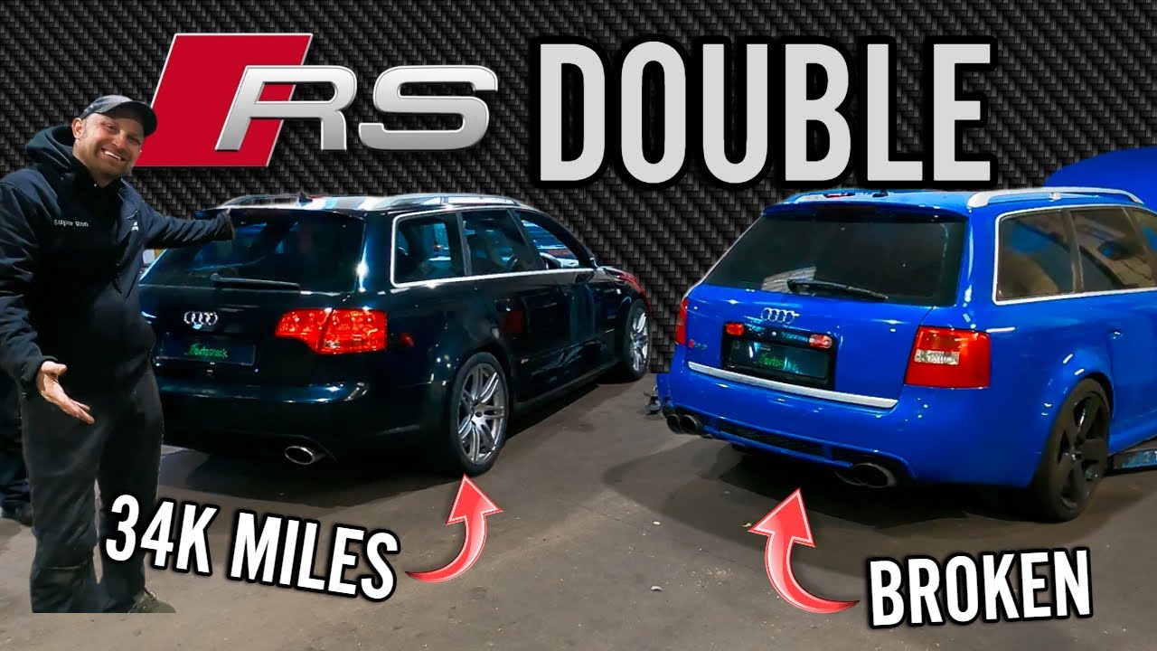 Заводской B7 RS4 встречает модифицированный C5 RS6!!
