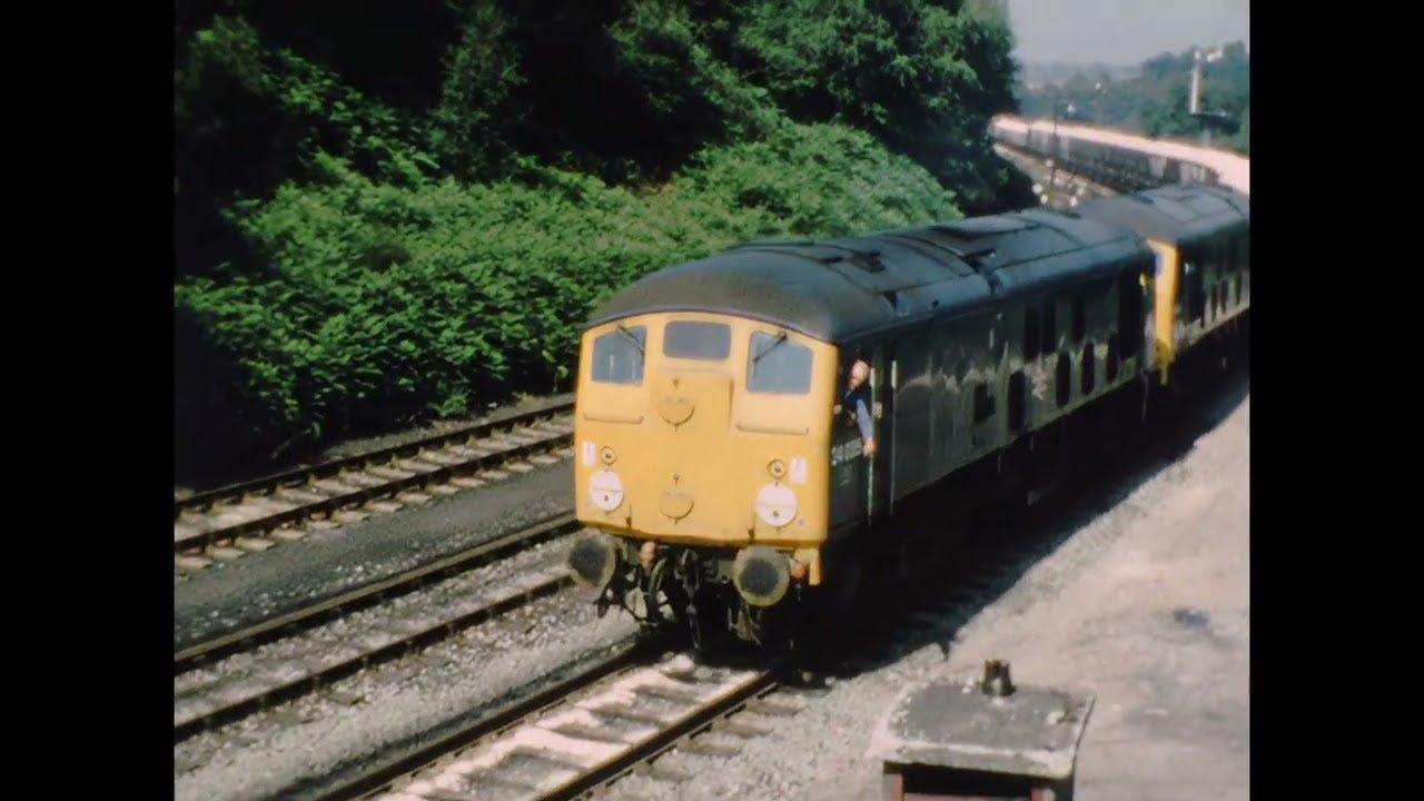 Run-Round Manoeuvres at Leek Brook Junction in 1977. Class 24s.