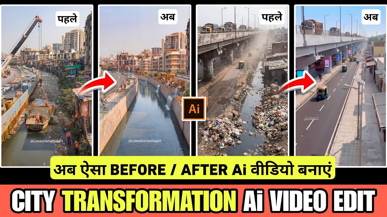 Create Realistic Ai Construction Timelapse Videos | City Transformation Ai Video Editing Tutorial