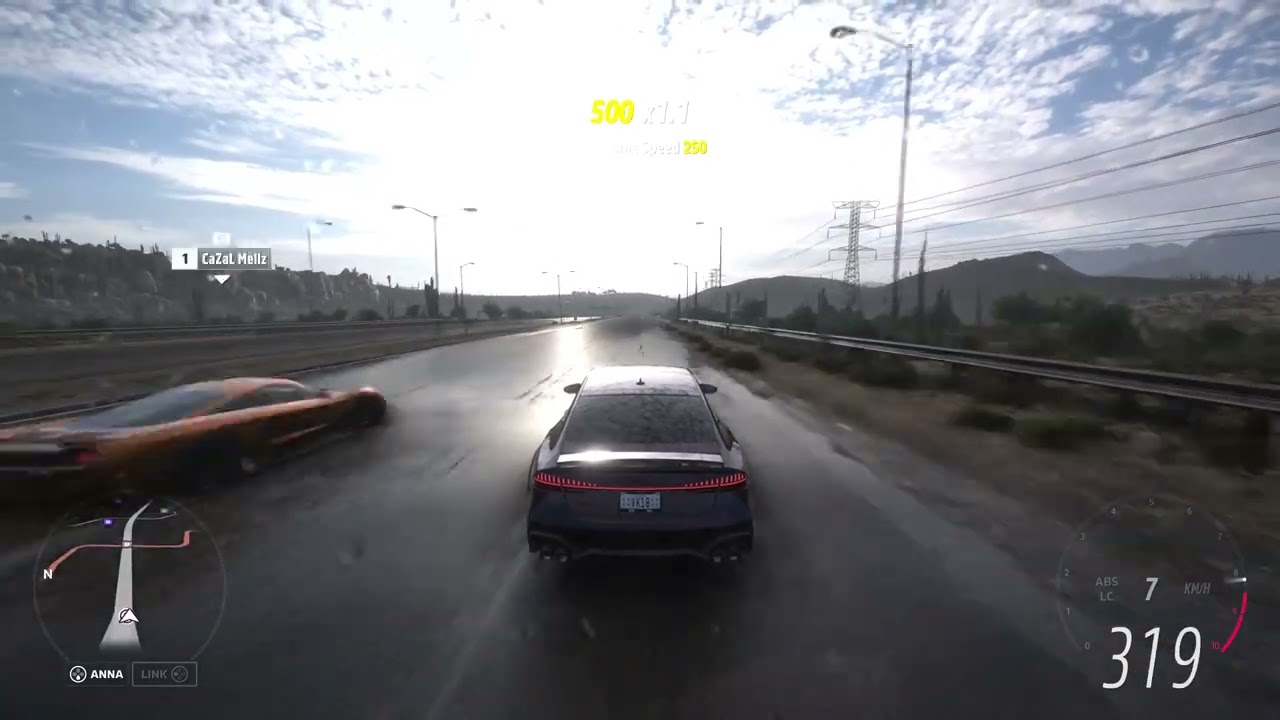 Audi RS7 Dominates the Rain! 🌧️🔥 | High-Speed Highway Run | Forza Horizon 5
