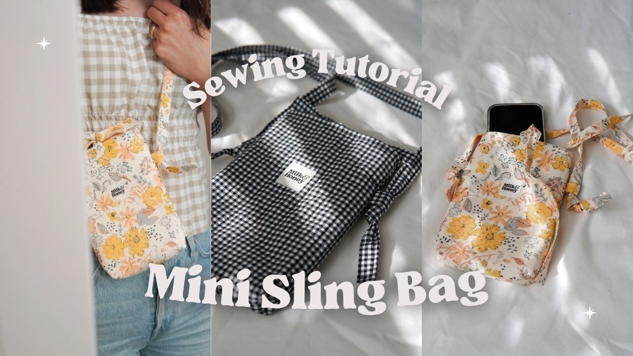 Sew a Stylish Mini Cell Phone Crossbody Bag | Easy Step-by-Step Sewing Tutorial |