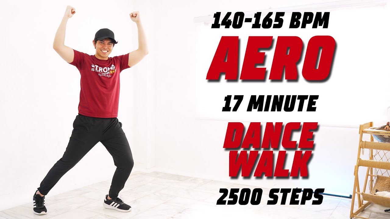 FAST 17 Min 140-165 BPM Aero Dance Workout • 2500 Steos • Keoni Tamayo • Workout #258