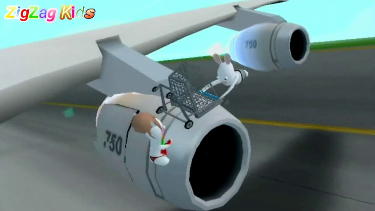 Rabbids Go Home | Rabbid Fire Reaction & High Stakes Steak | Episode 7 Wii | ZigZag
