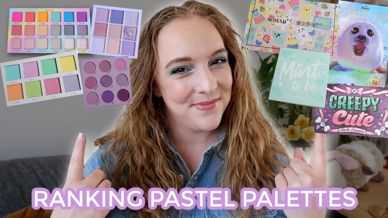 RANKING PASTEL PALETTES // My 10 pastel eyeshadow palettes from worst to best