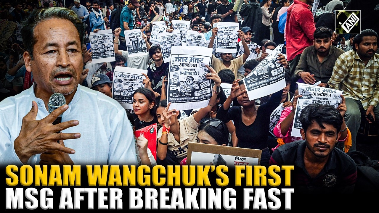 Sonam Wangchuk&rsquo;s first msg to students after breaking fast as CJP protest continues at Jantar Mantar