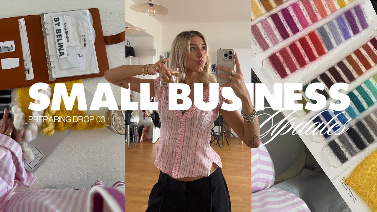 Behind The Scenes of my YARN BRAND⭐️ preparing the next BY BELINA drop, choosing colors, samples...