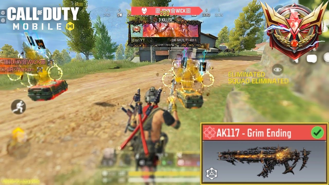 Winning in a Sweaty Lobby in COD Mobile Legendary Rank w/ Mythic AK117 Grim Ending 🔥