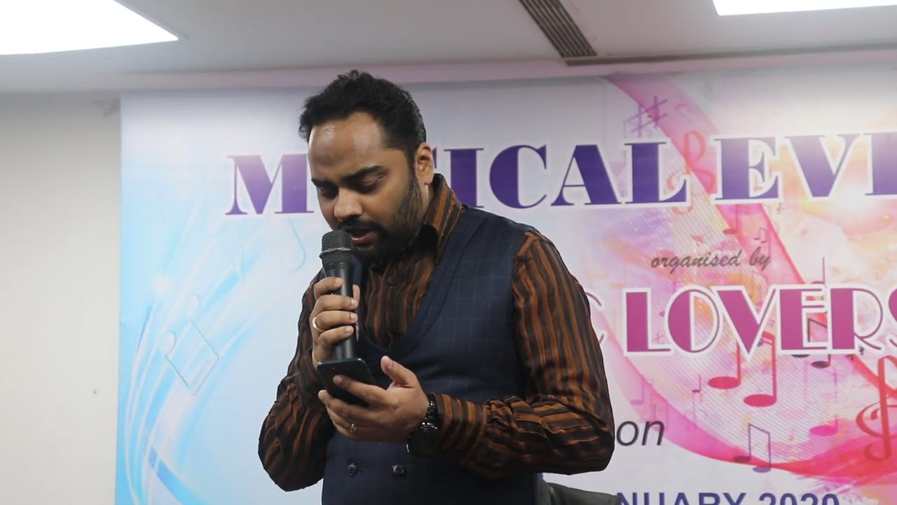 Anurag Srivastava a First time stage performer , Performing on 18th January 2020 in our first Event.