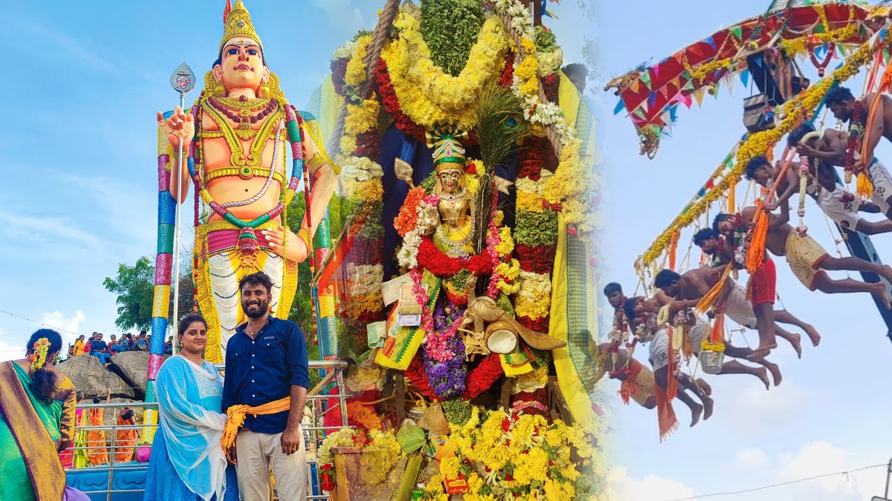 Eddrapalli Murugan Kovil🪔 |Aadi Kavadi Thiruvizha🫧 | Krishnagiri📍 @KathirpaviCoupleVlogs #kathirpavi