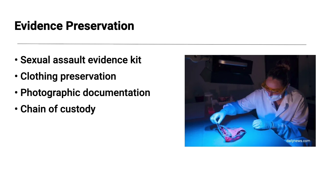 Medico-Legal Evidence in Rape & Sexual Assault