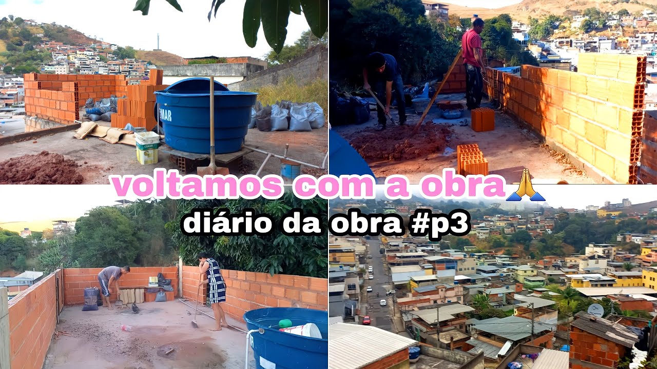 Vlog | voltamos com a obra 🙏Colocamos beiral na nossa lage