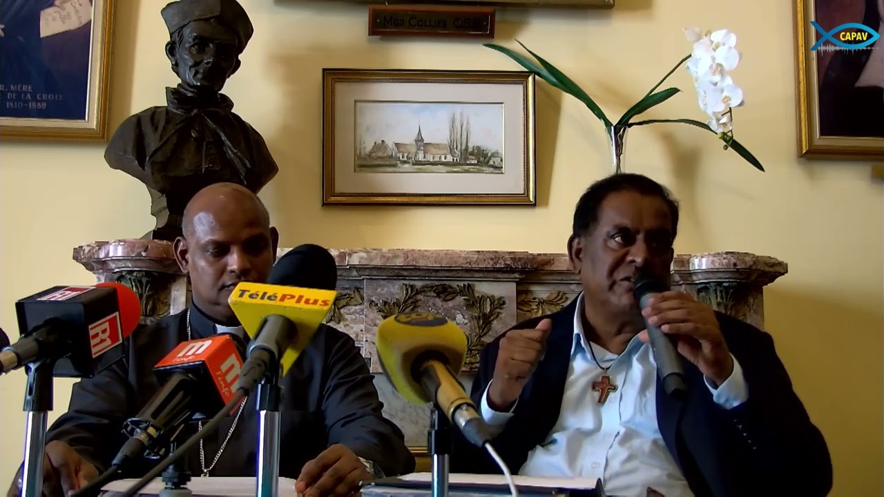 Pèlerinage au caveau du Père Laval : Conférence de presse