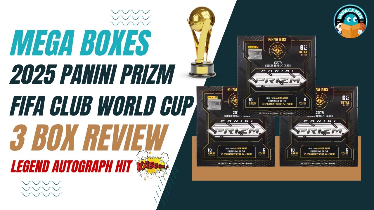 LEGEND AUTO HIT!!😎 2025 Panini Prizm Club World Cup Hobby 3 Mega Box Soccer Box Review