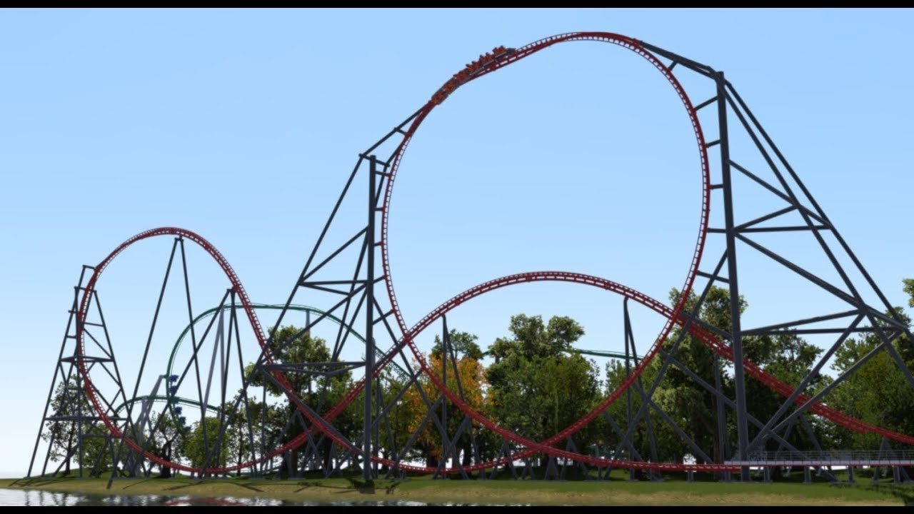 [Nolimits Coaster 2] Chronos - Intamin Triple LSM Launch Coaster (60fps)