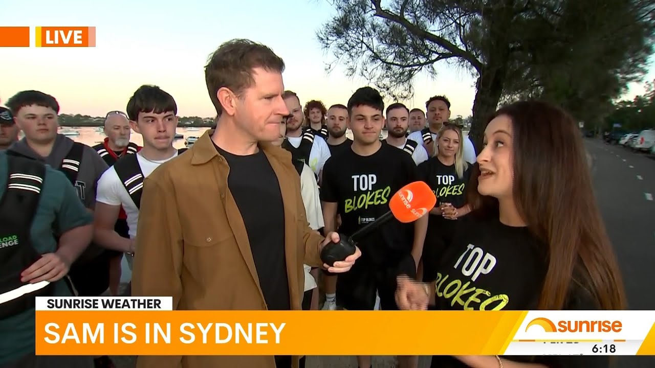 Top Blokes on Sunrise | Lift the Load Challenge for Young Men’s Mental Health