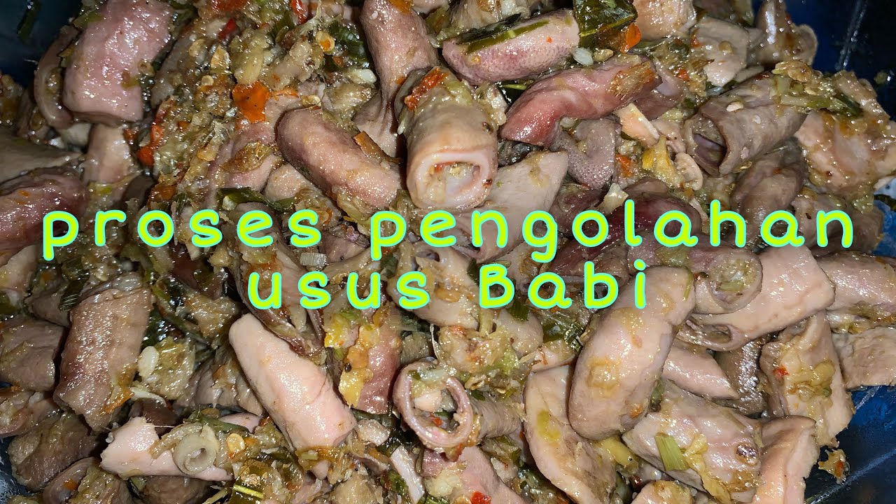 Resep Usus Babi Bumbu Rw,,,Masakan khas Manado,,,kuliner Manado