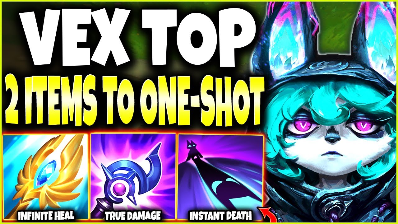 This Vex Top Build need only 2 items to ONE-SHOT ANY TARGET while HEALING 🔥 LoL Top Vex s12 Gameplay