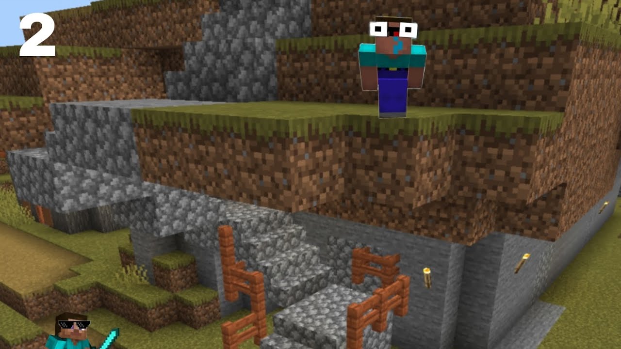 Making a beautiful stair to the house (Minecraft)