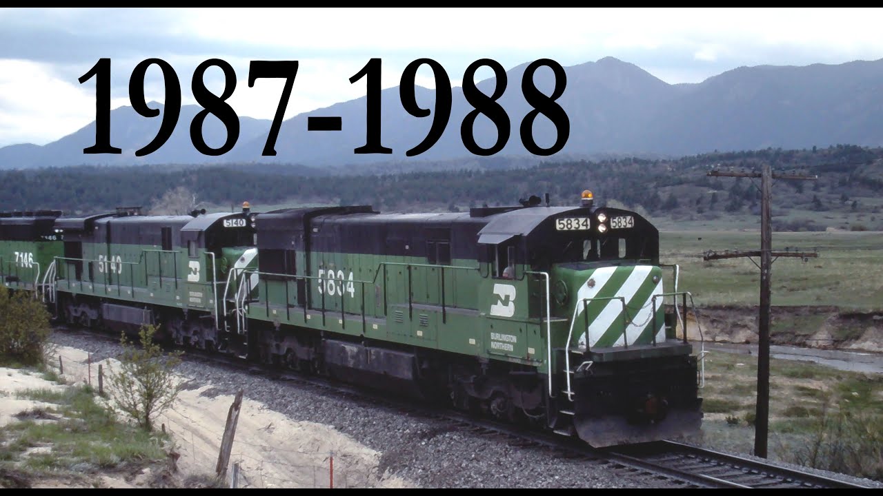 Burlington Northern, Rio Grande, Santa Fe, SPSF 1987-1988, in Colorado & Texas (Part 3.2 of 4)