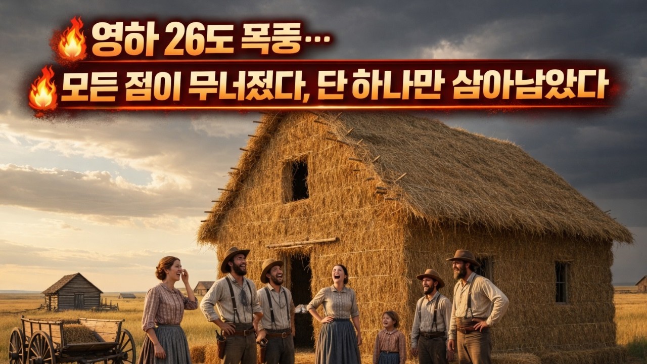 영하 26도 폭풍… 모든 집이 무너졌다, 단 하나만 살아남았다