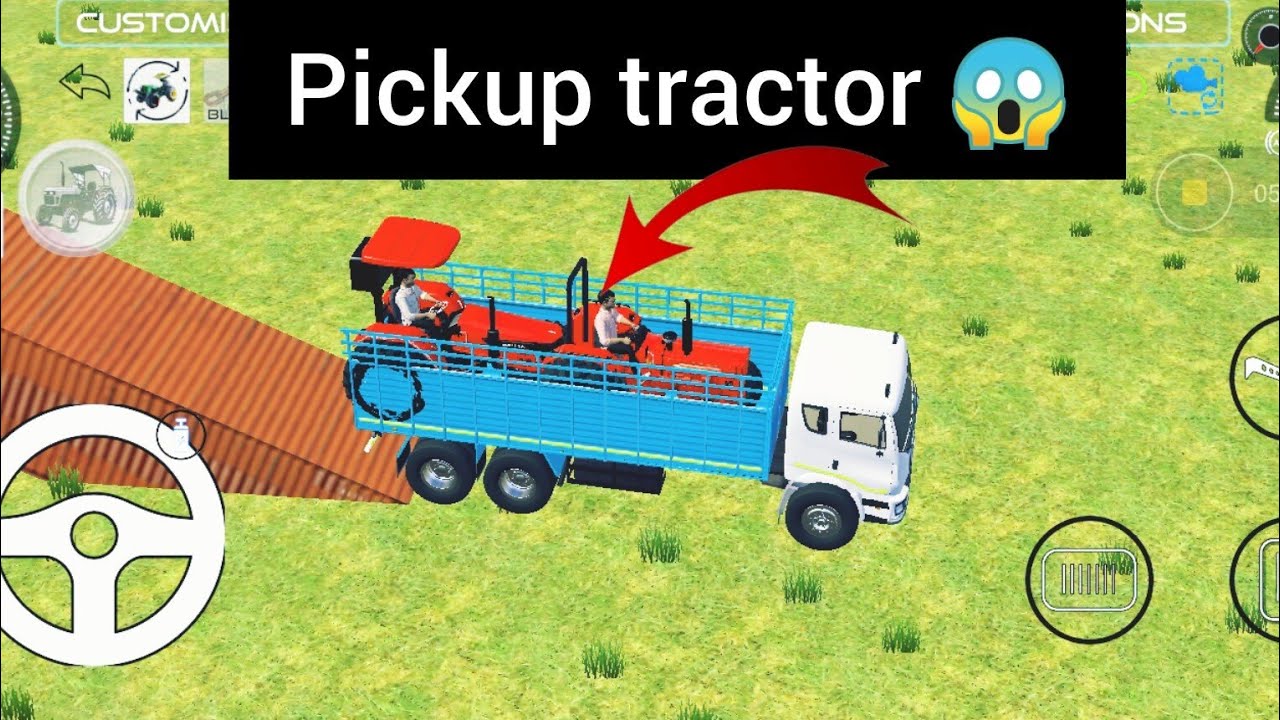 Drive track and uploading tractor 🚜 || indan vehicles simulator game | #jcb #tractor #truck #gaming 