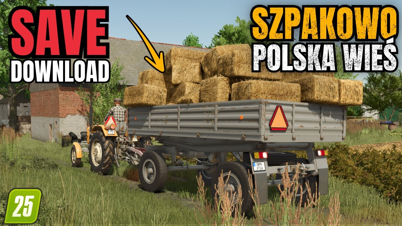 Zbieram kostki, koszę łąkę i lecę kosić pszenżyto🌞SAVE✅Szpakowo 2.0 - Polska wieś🧑‍🌾FS25🔥#4