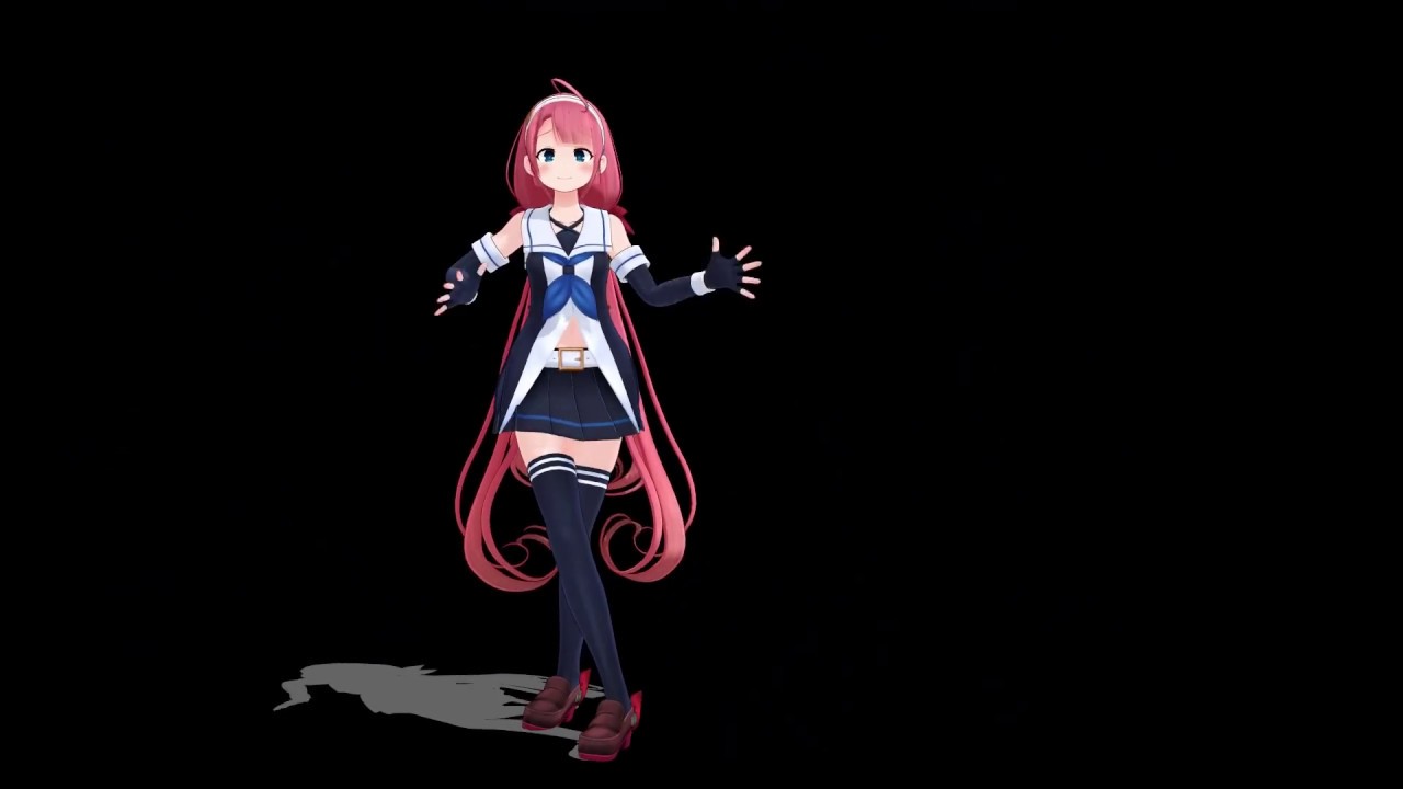MMD 江風 太陽系デスコ 正面固定カメラ 1080ｐ60ｆｐｓ 艦これ BlackBack