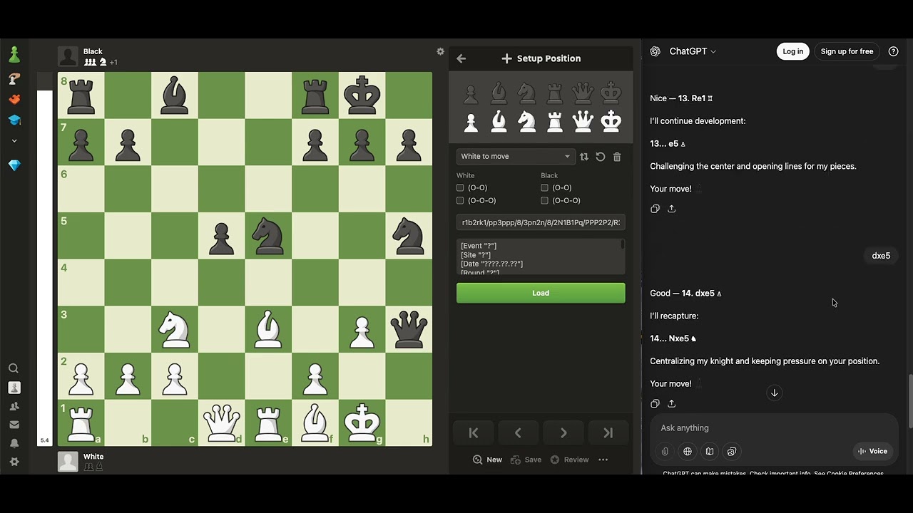 i played chess vs chat gpt!!!!!