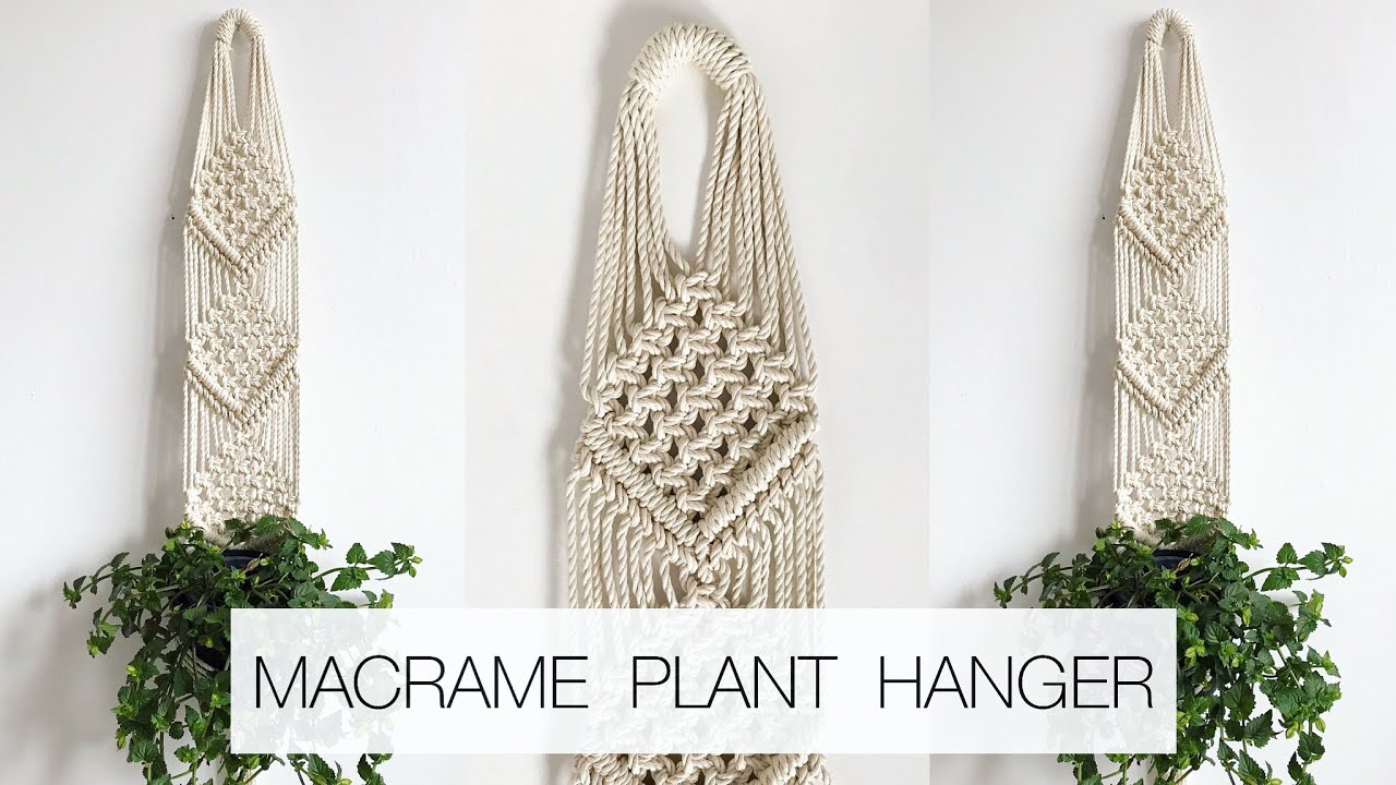 DIY: MACRAME PLANT HANGER | PLANT HANGER #5 | MACRAME PLANT HANGER TUTORIAL (step by step)