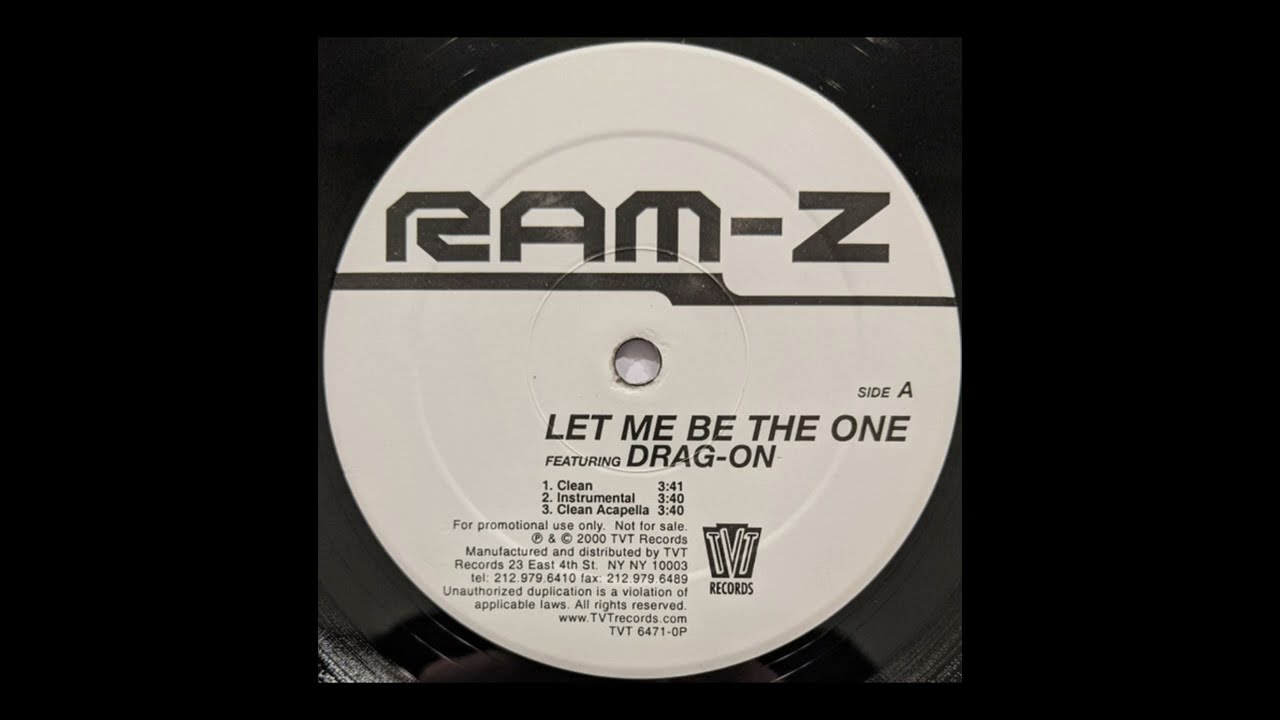 Ram-Z ft. Drag-On - Let Me Be The One (Clean Acapella)