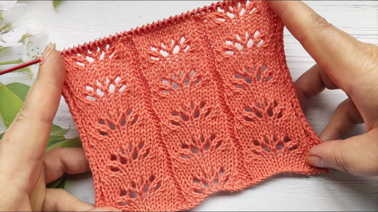 Lace Wavy Stitch Knit Pattern | Wellenmuster stricken | Punto Onda ai ferri | Punto Ondulado Calado