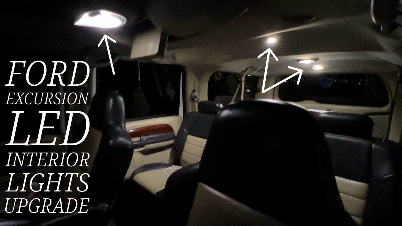 Ford Excursion Interior Dome Lights LED Upgrade