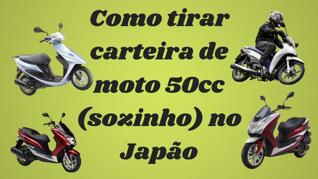 Como tirar carteira de habilitação (sozinho) de moto 50cc no Japão.