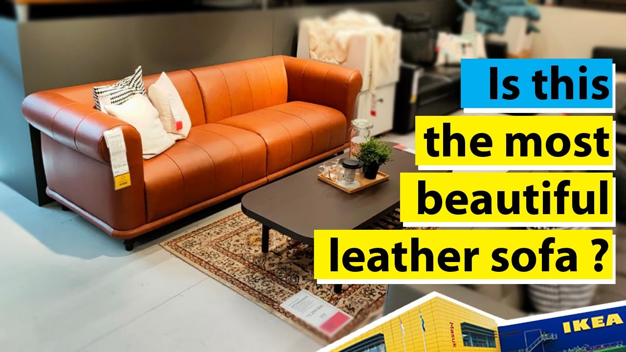 Ikea Viskafors 3 seater sofa, brown color