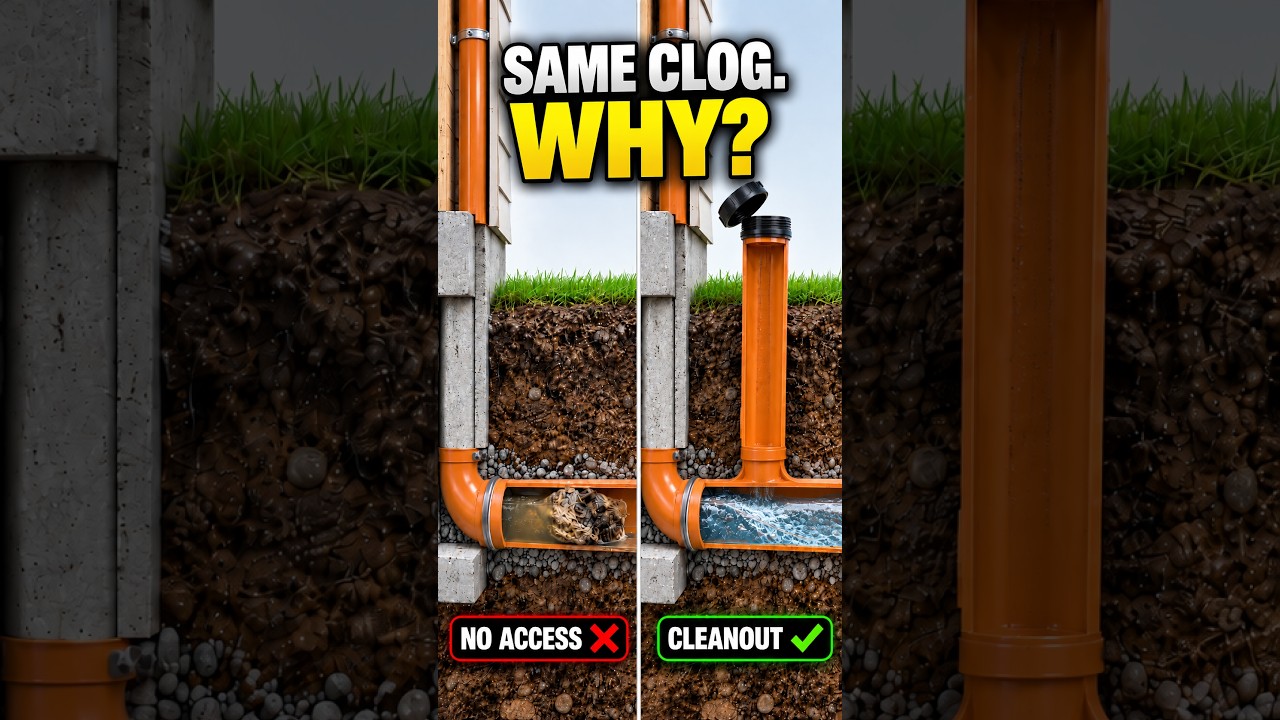Why This Small Drain Access Matters 😳 | Sewer Cleanout Explained