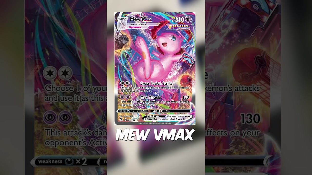 Карта Fusion Strike Mew VMAX! #pokemon #pokemontcg #pokemoncards