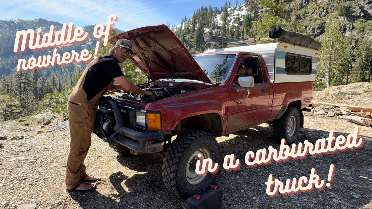 Exploring the Northern Sierra Nevada Mountains in a CARBURETED 40 YEAR OLD TRUCK Pt. 1