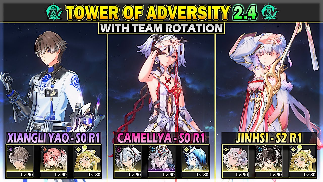 Camellya, Changli - Yao, Jinhsi | 30 Crest Tower of Adversity 2.4 | Wuthering Waves